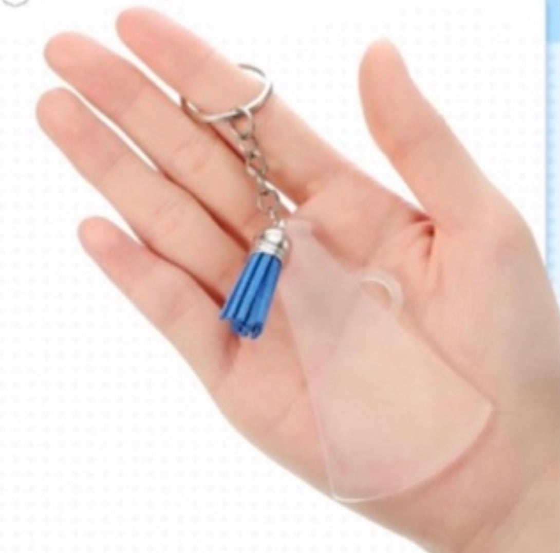 Personalized Megaphone Cheer Keychain (No Tassel)