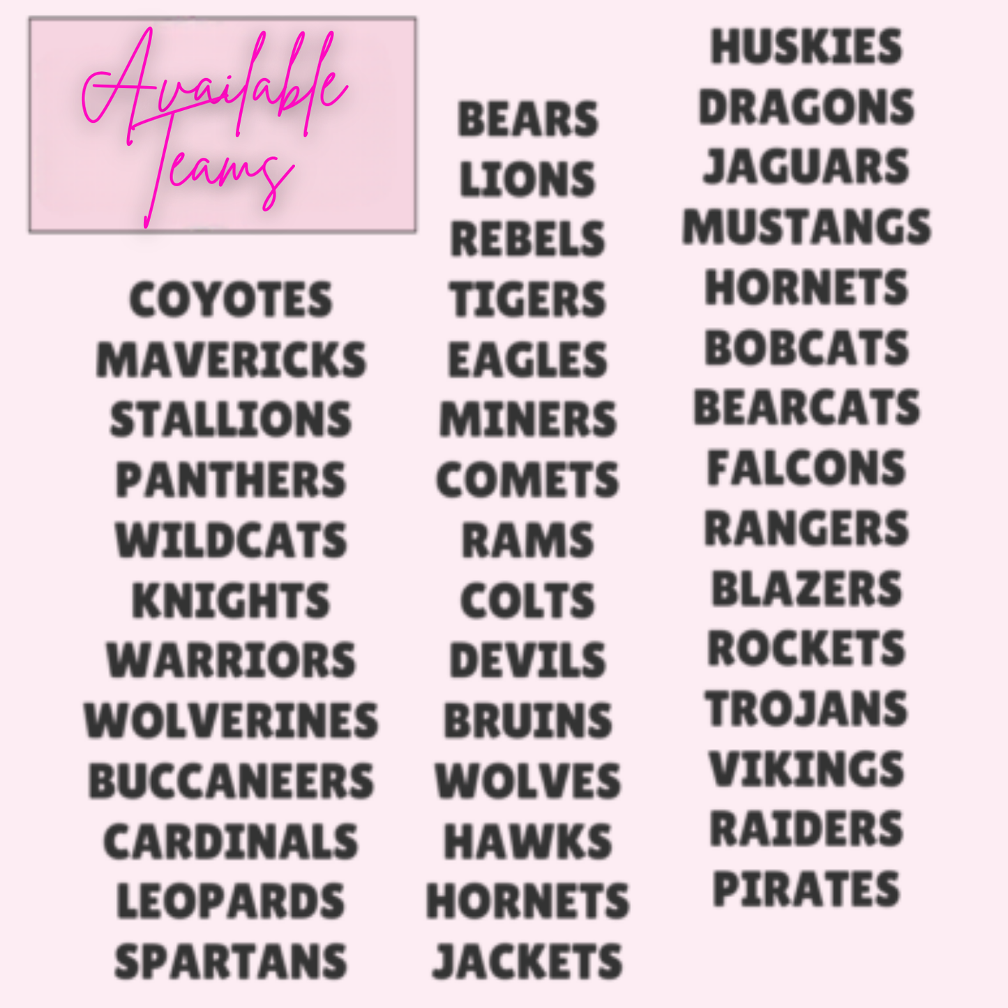 Personalized Cheer Team Name 3x3 Flat Locker Magnet