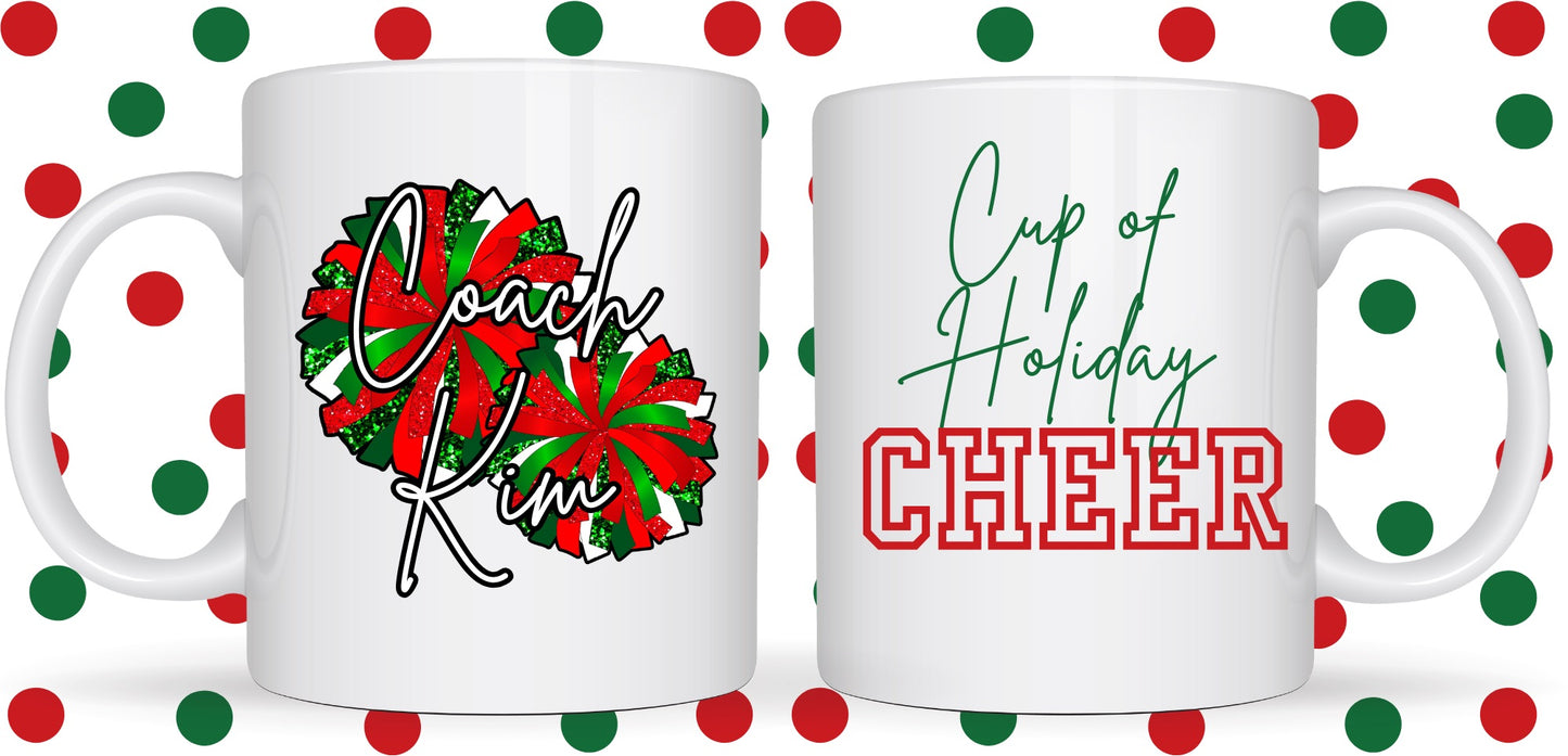 Personalized Holiday Cheer Pom Pom Mug Holiday 2024 (Copy)