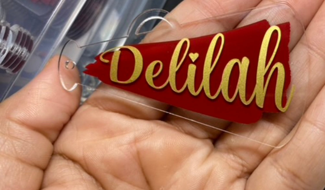 Personalized Megaphone Cheer Keychain (No Tassel)