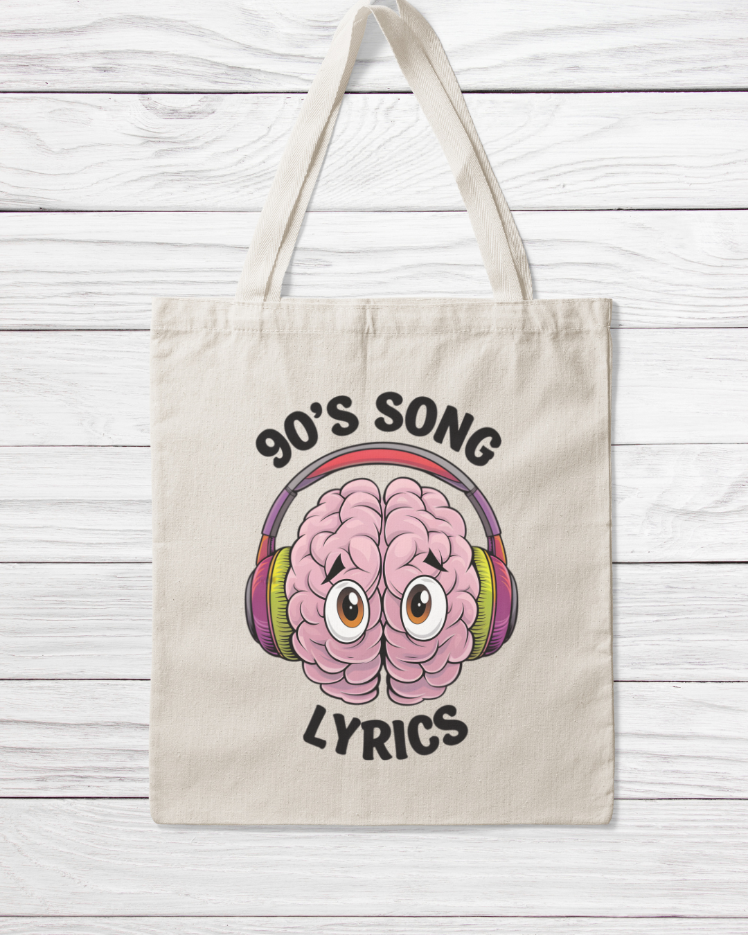90s Song Lyrics Tote