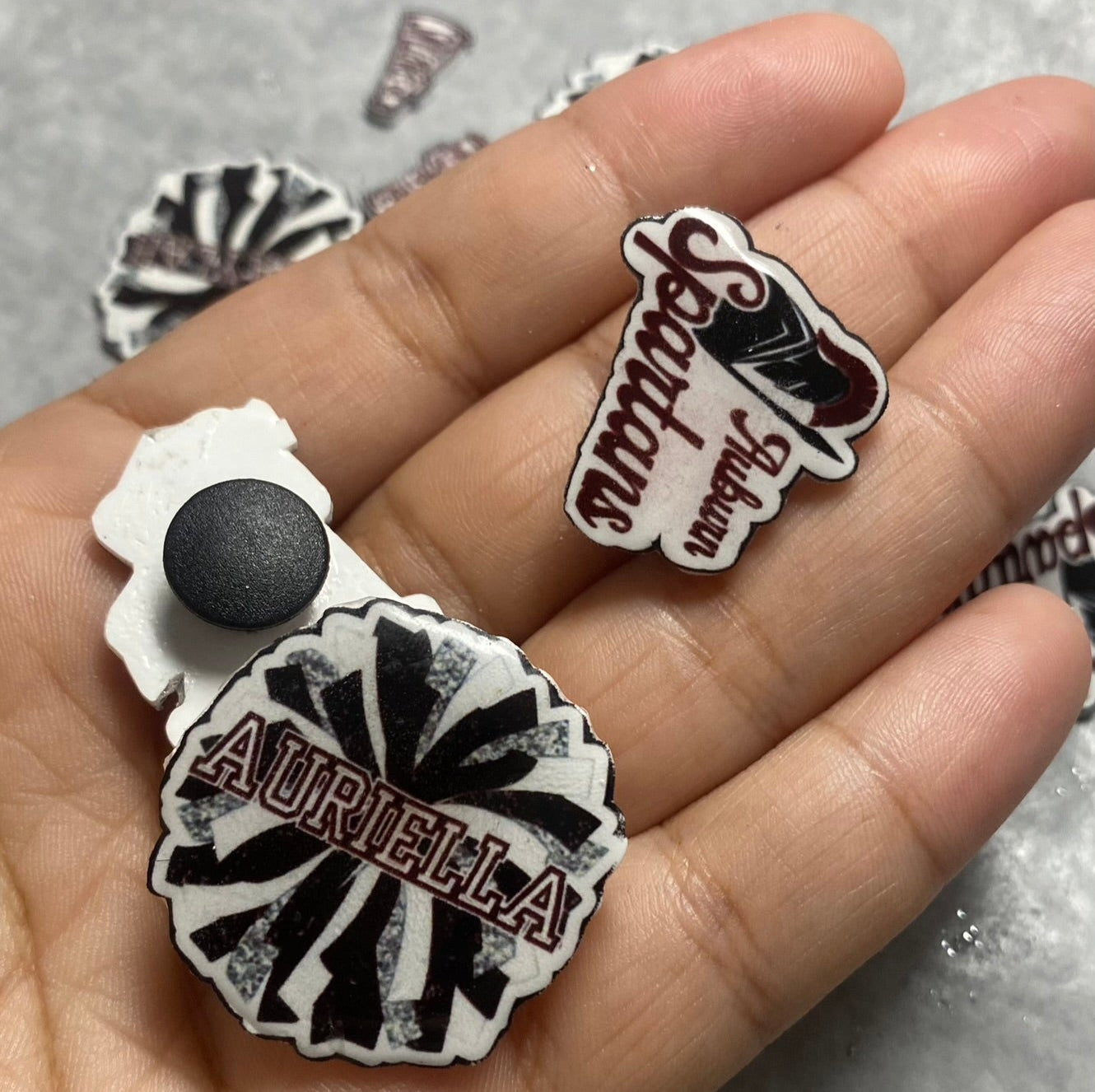Custom Varsity Letter Croc Charm Personalized