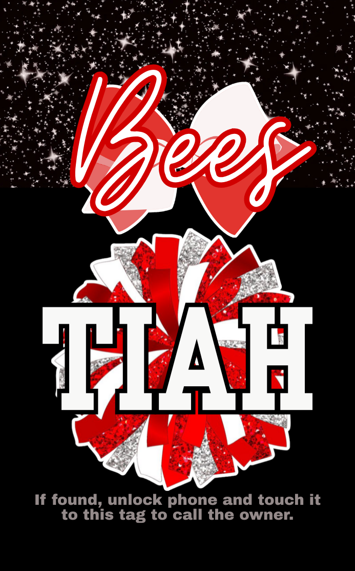 Personalized Cheer Name Tap Luggage/Bag Smart Tags