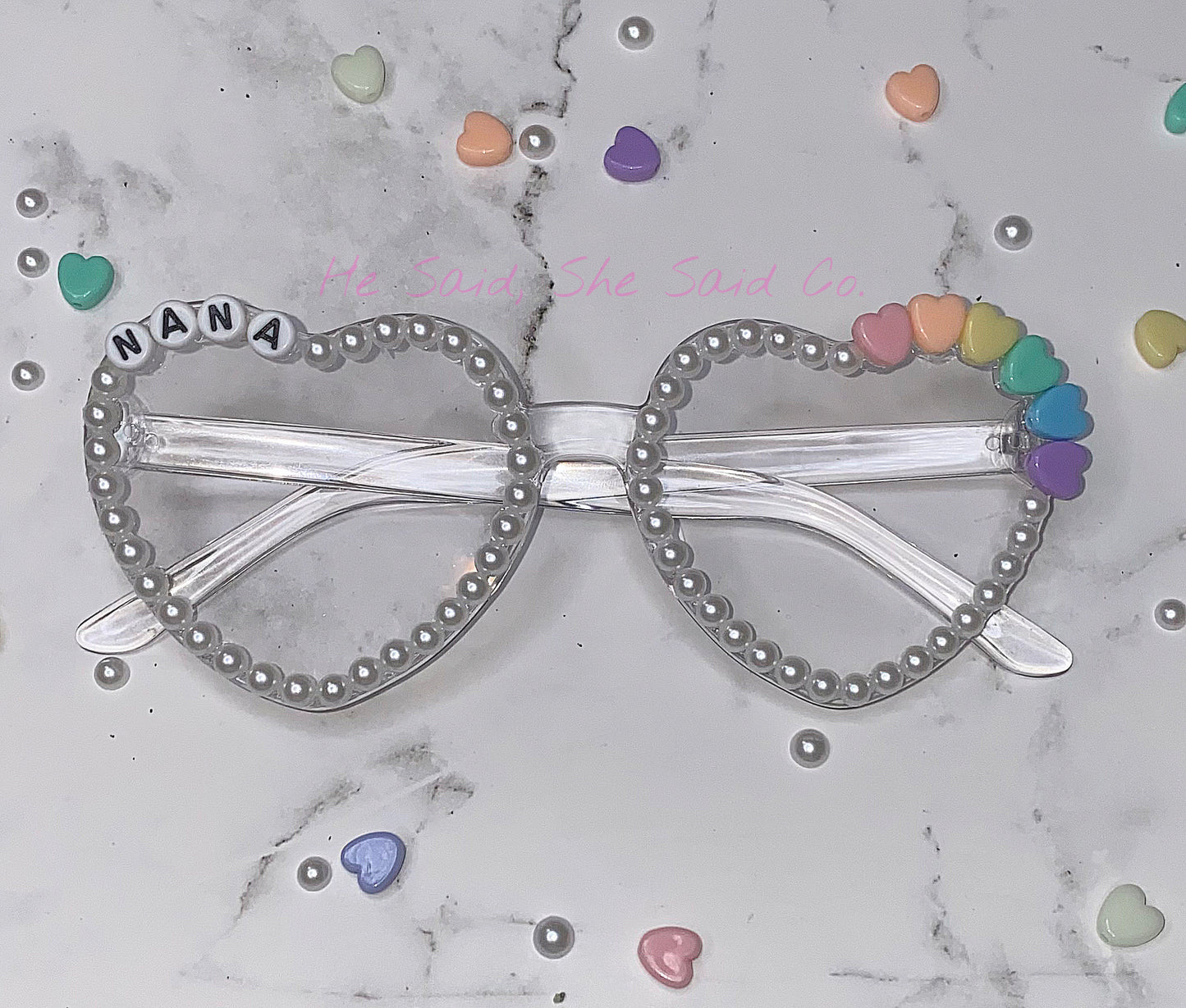 Heart Valentine’s Day Sunnies Personalized Sunglasses