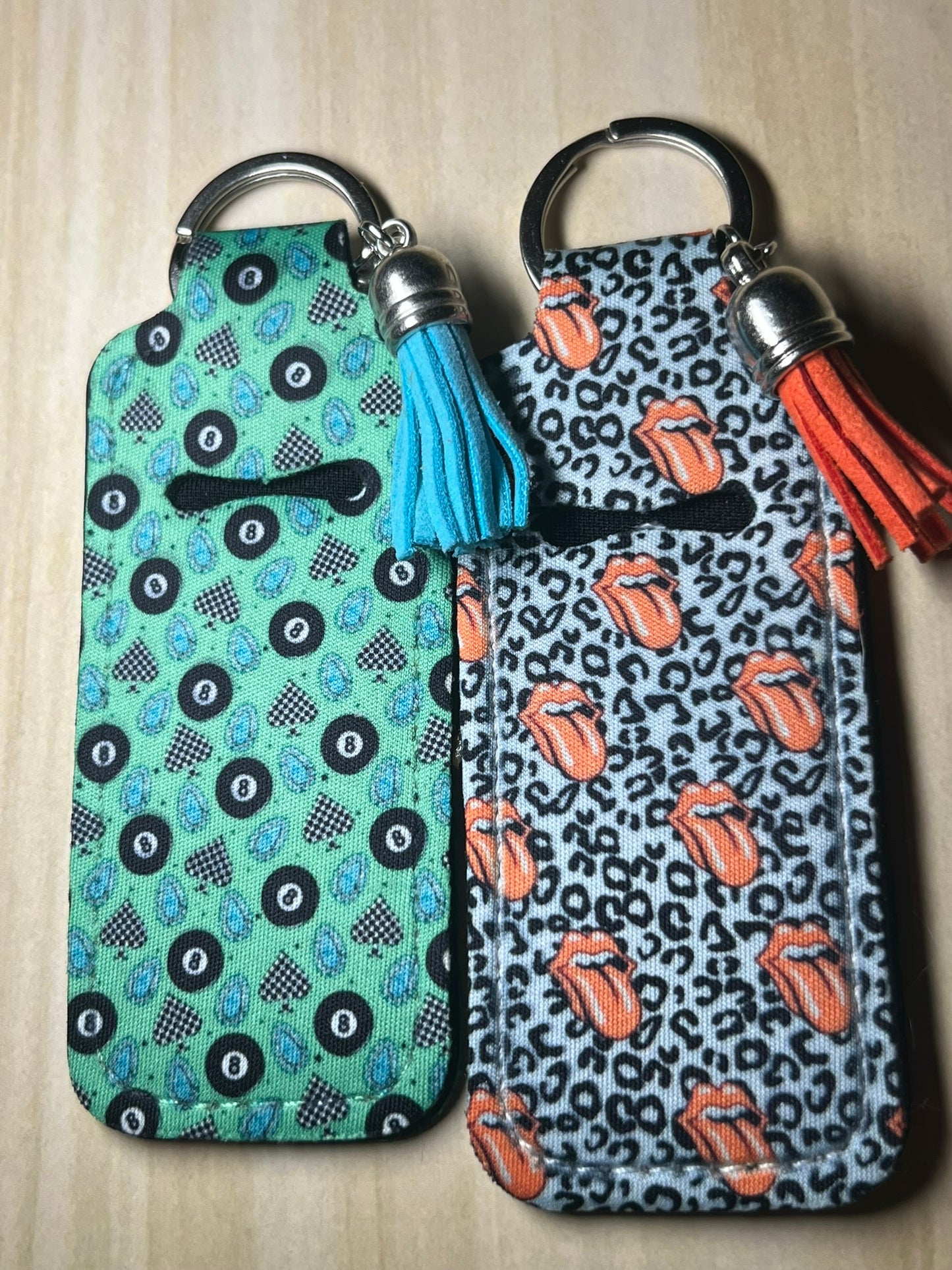 Chapstick/Lighter Holder Keychain Rock Out