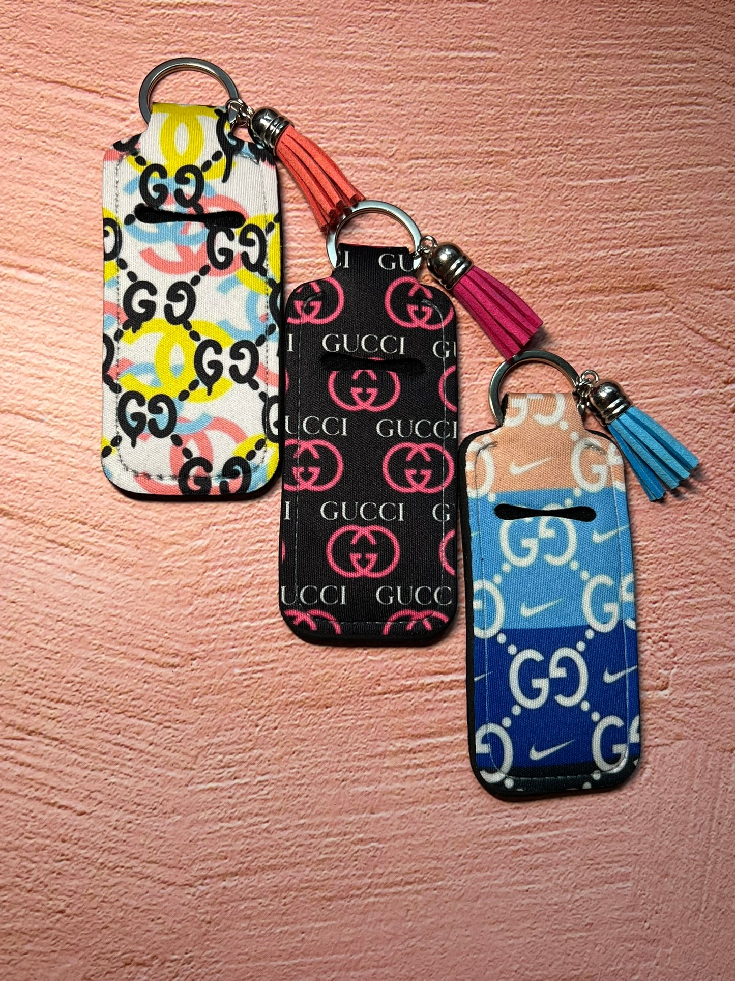 Limited Edition Designer Art Inspo Chapstick/Lighter Holder Keychain