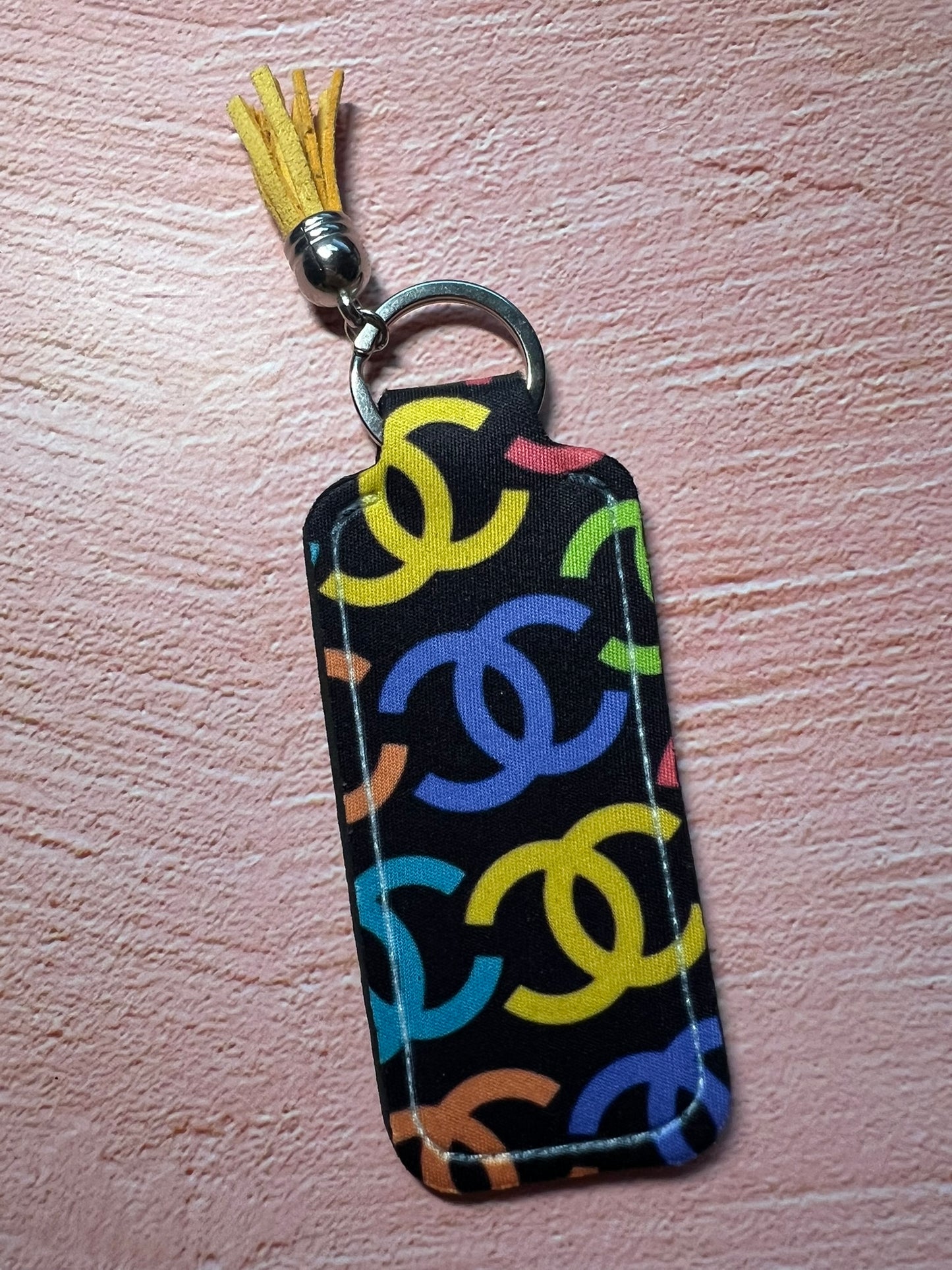 Limited Edition Designer Art Inspo Chapstick/Lighter Holder Keychain