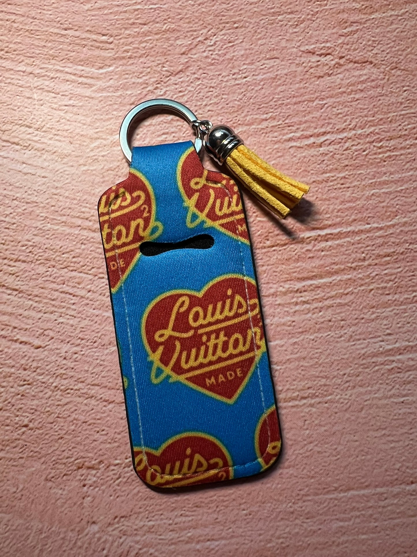 Limited Edition Designer Art Inspo Chapstick/Lighter Holder Keychain