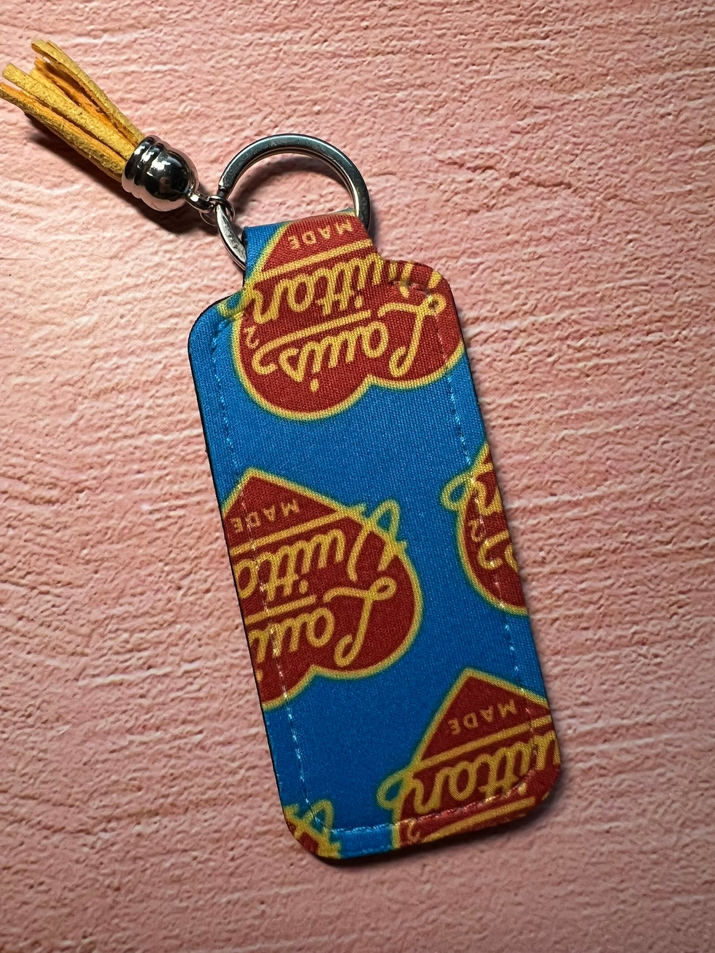 Limited Edition Designer Art Inspo Chapstick/Lighter Holder Keychain