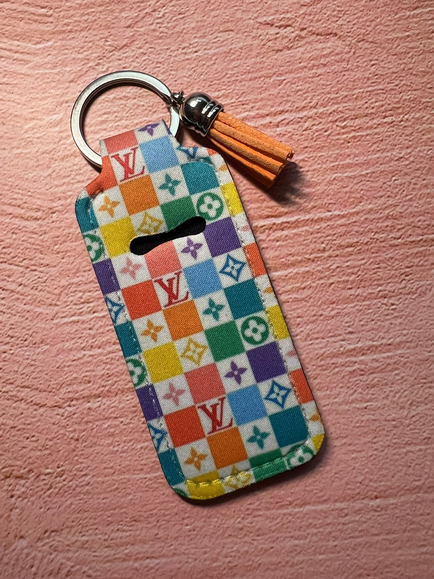 Limited Edition Designer Art Inspo Chapstick/Lighter Holder Keychain