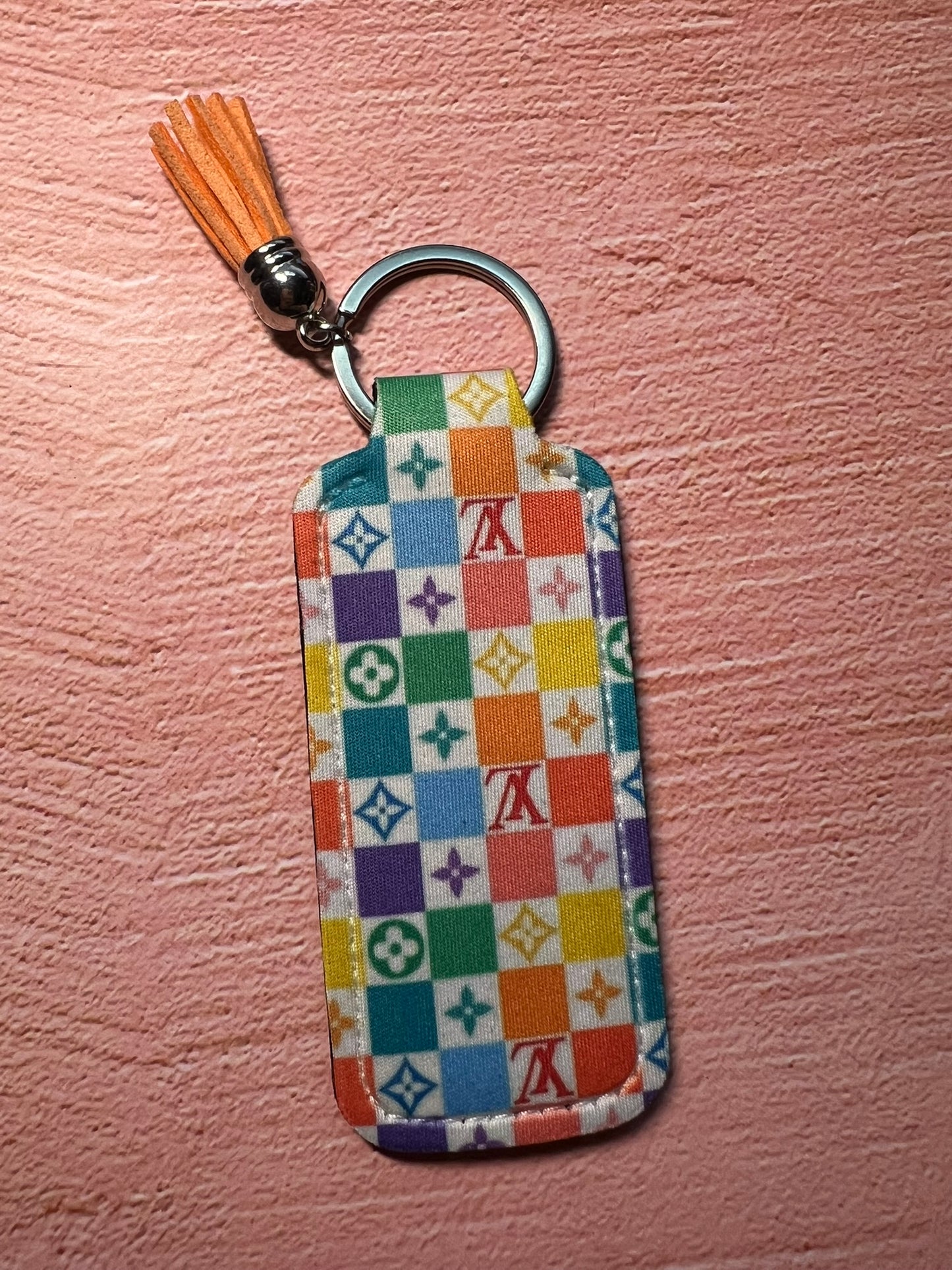 Limited Edition Designer Art Inspo Chapstick/Lighter Holder Keychain