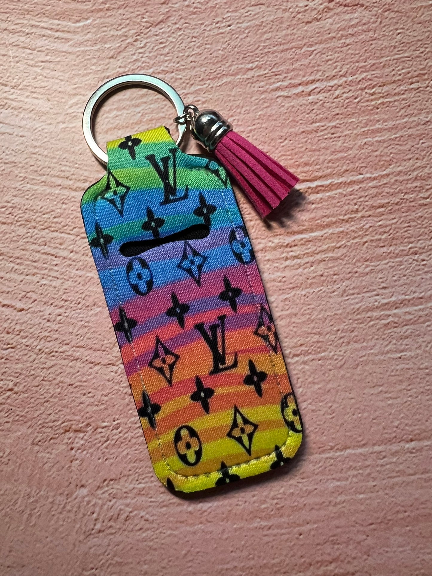 Limited Edition Designer Art Inspo Chapstick/Lighter Holder Keychain