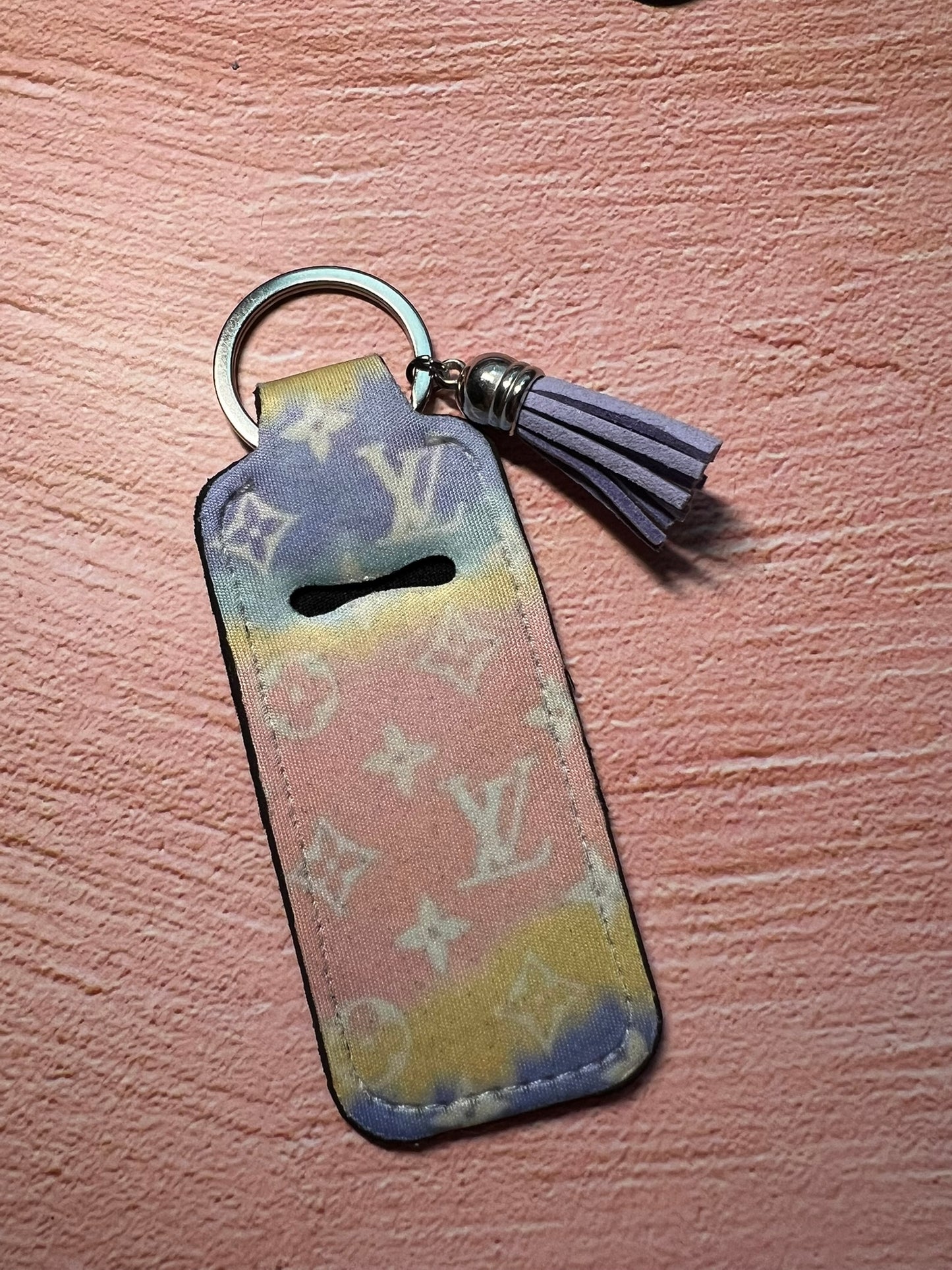 Limited Edition Designer Art Inspo Chapstick/Lighter Holder Keychain