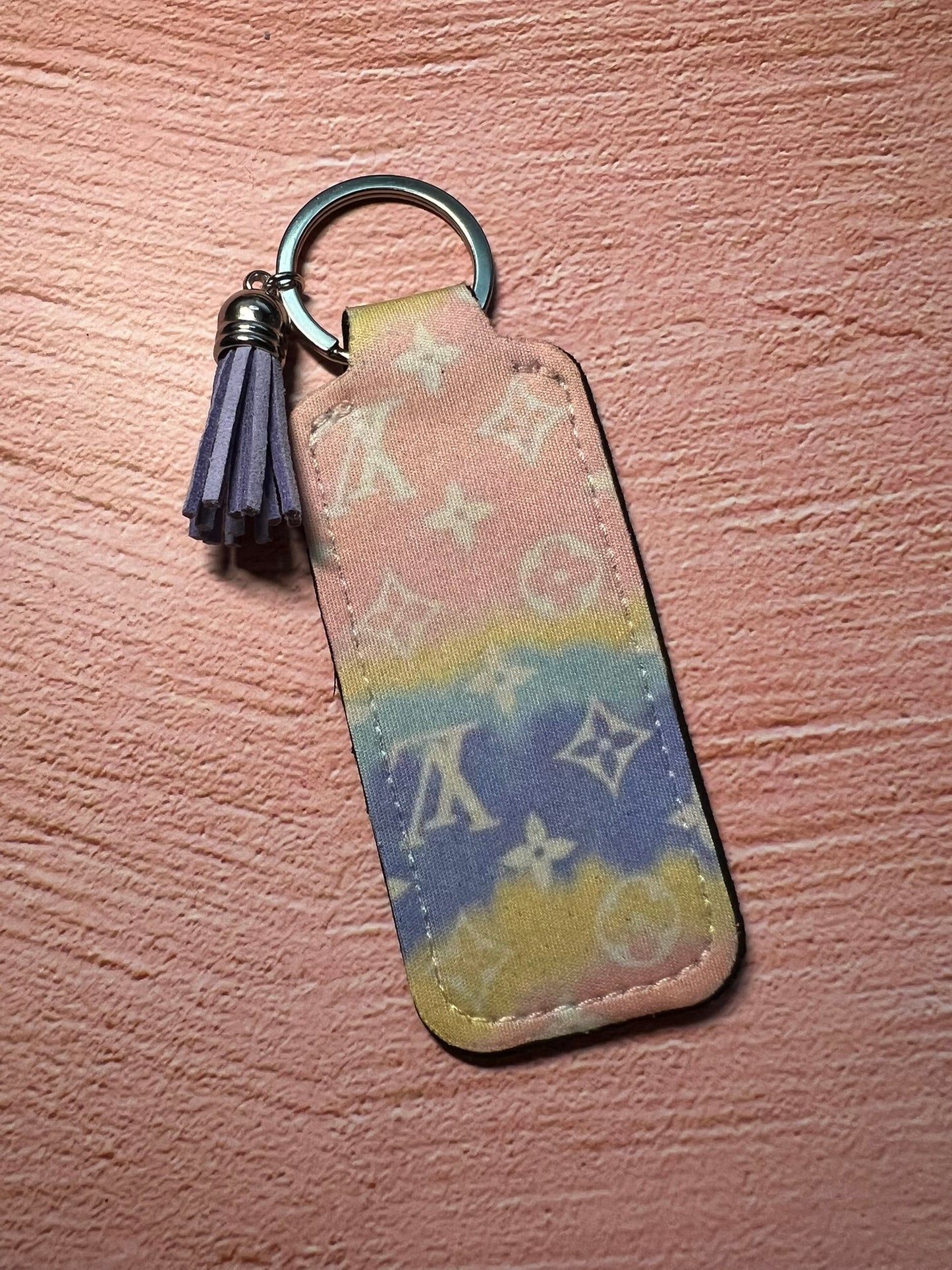 Limited Edition Designer Art Inspo Chapstick/Lighter Holder Keychain