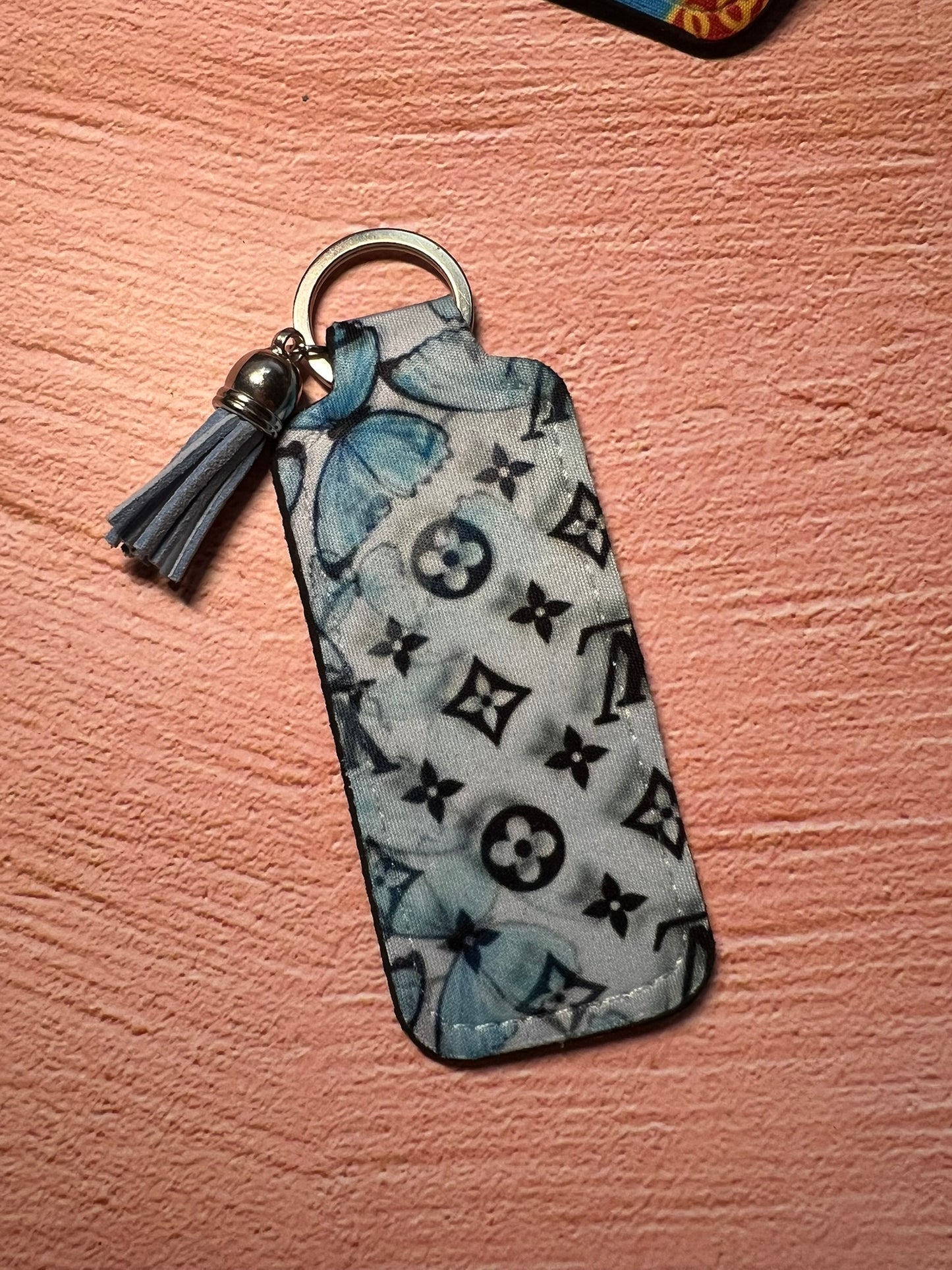 Limited Edition Designer Art Inspo Chapstick/Lighter Holder Keychain