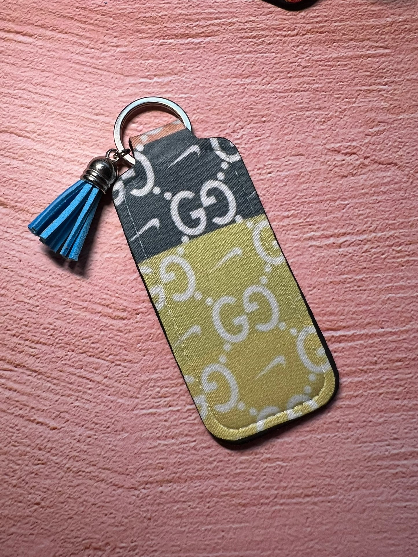 Limited Edition Designer Art Inspo Chapstick/Lighter Holder Keychain