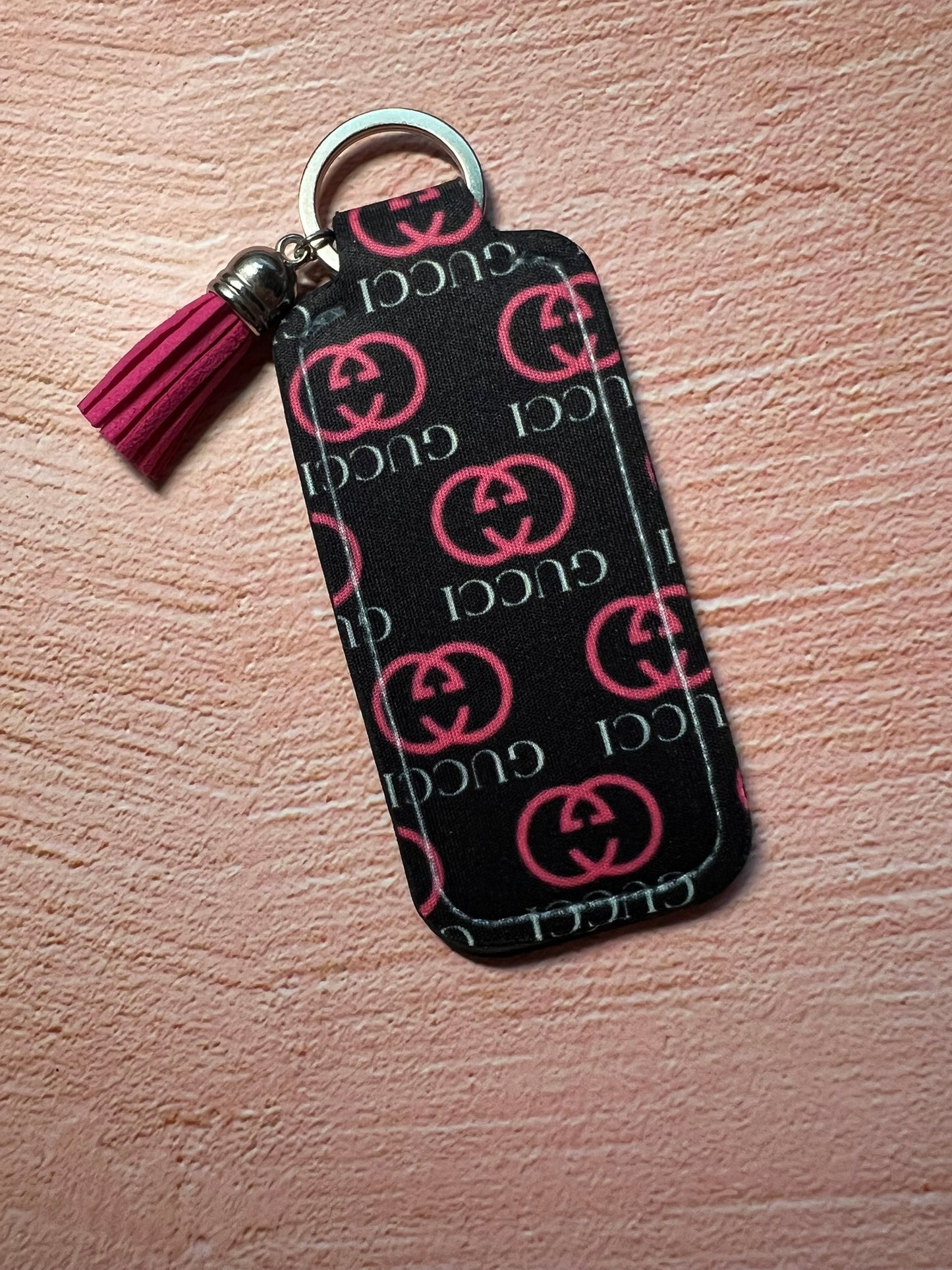 Limited Edition Designer Art Inspo Chapstick/Lighter Holder Keychain