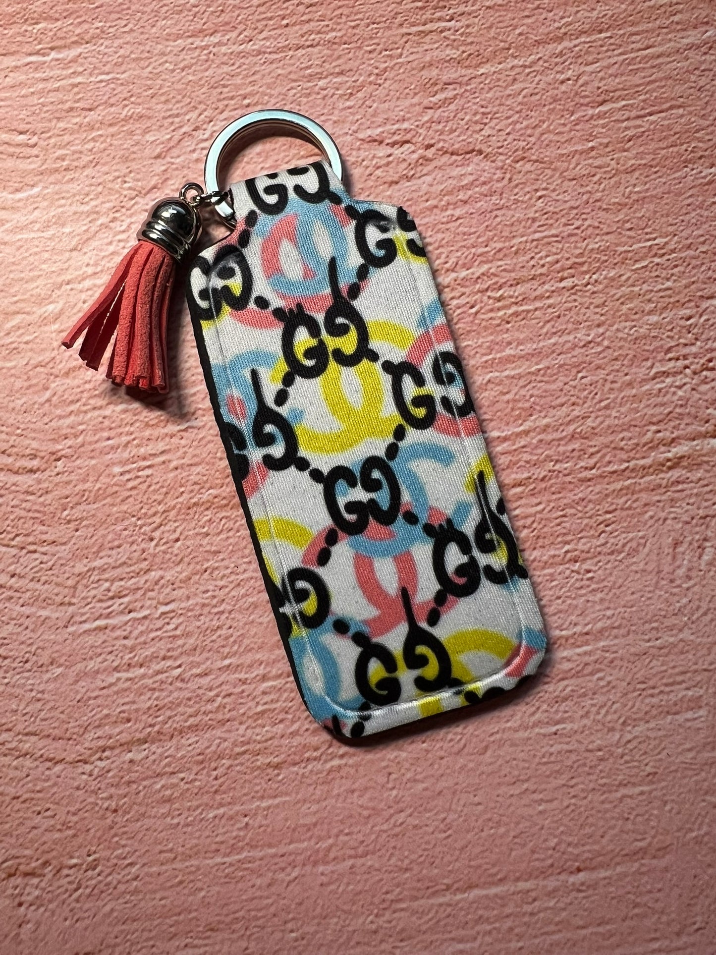 Limited Edition Designer Art Inspo Chapstick/Lighter Holder Keychain