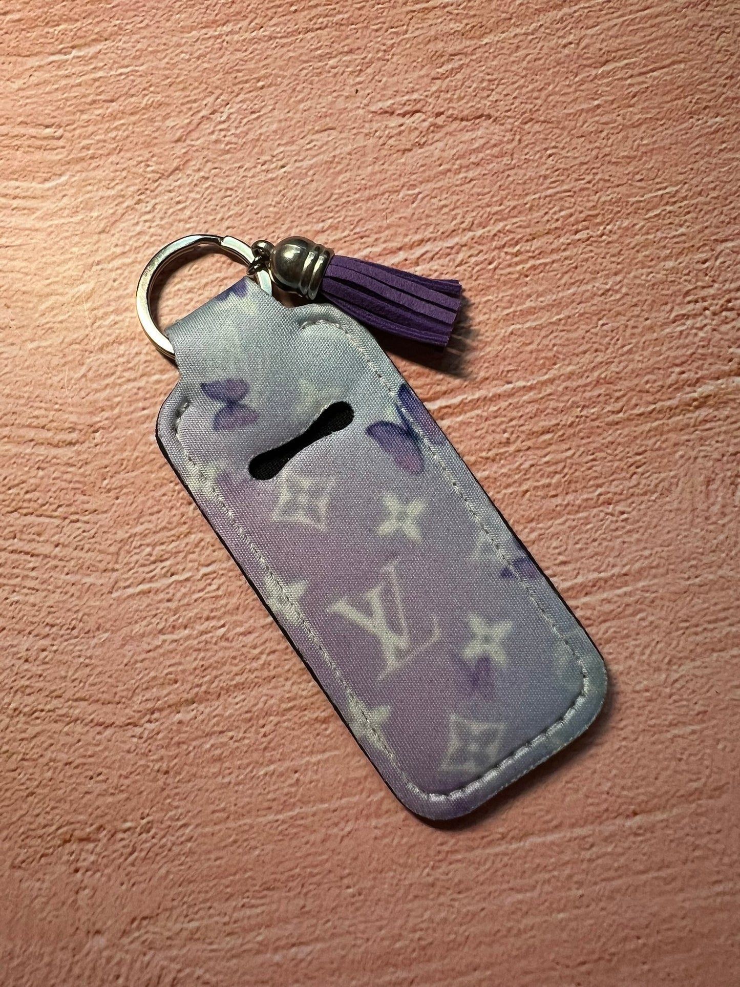 Limited Edition Designer Art Inspo Chapstick/Lighter Holder Keychain