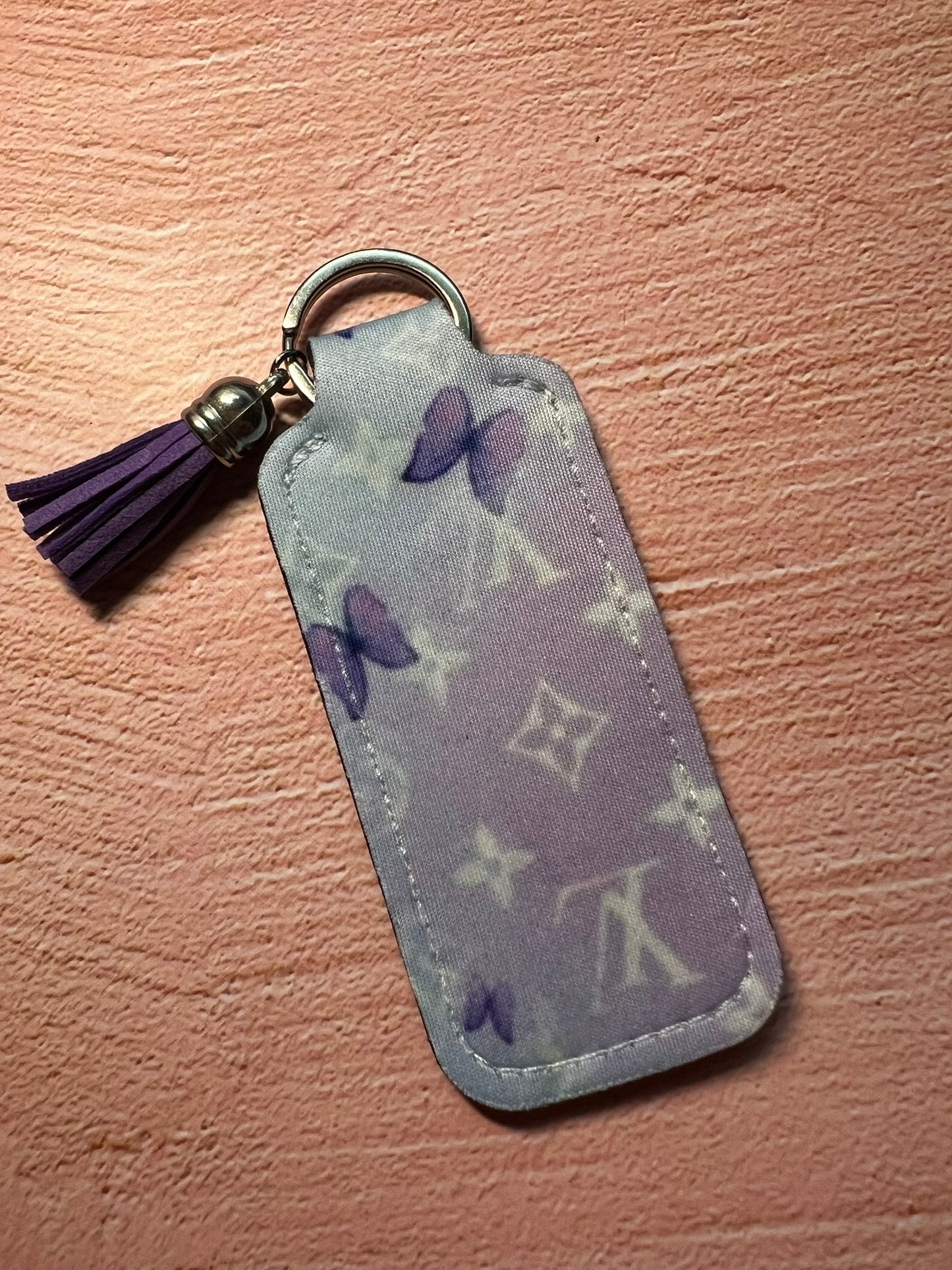 Limited Edition Designer Art Inspo Chapstick/Lighter Holder Keychain