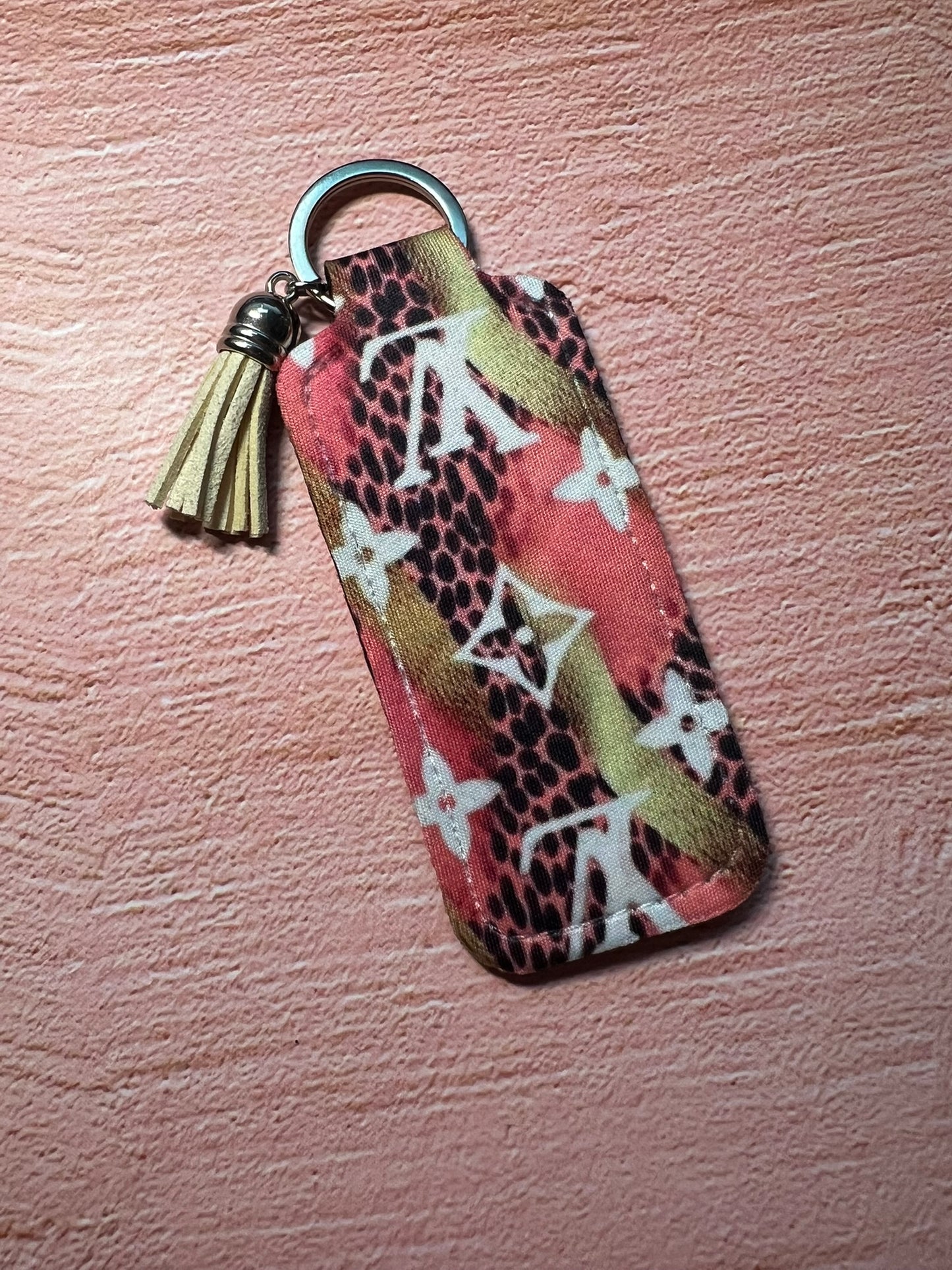 Limited Edition Designer Art Inspo Chapstick/Lighter Holder Keychain