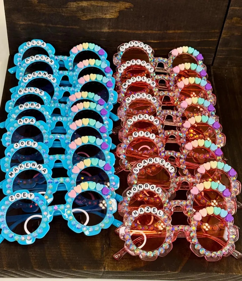 Customized Rainbow Love Flower Sunnies Sunglasses