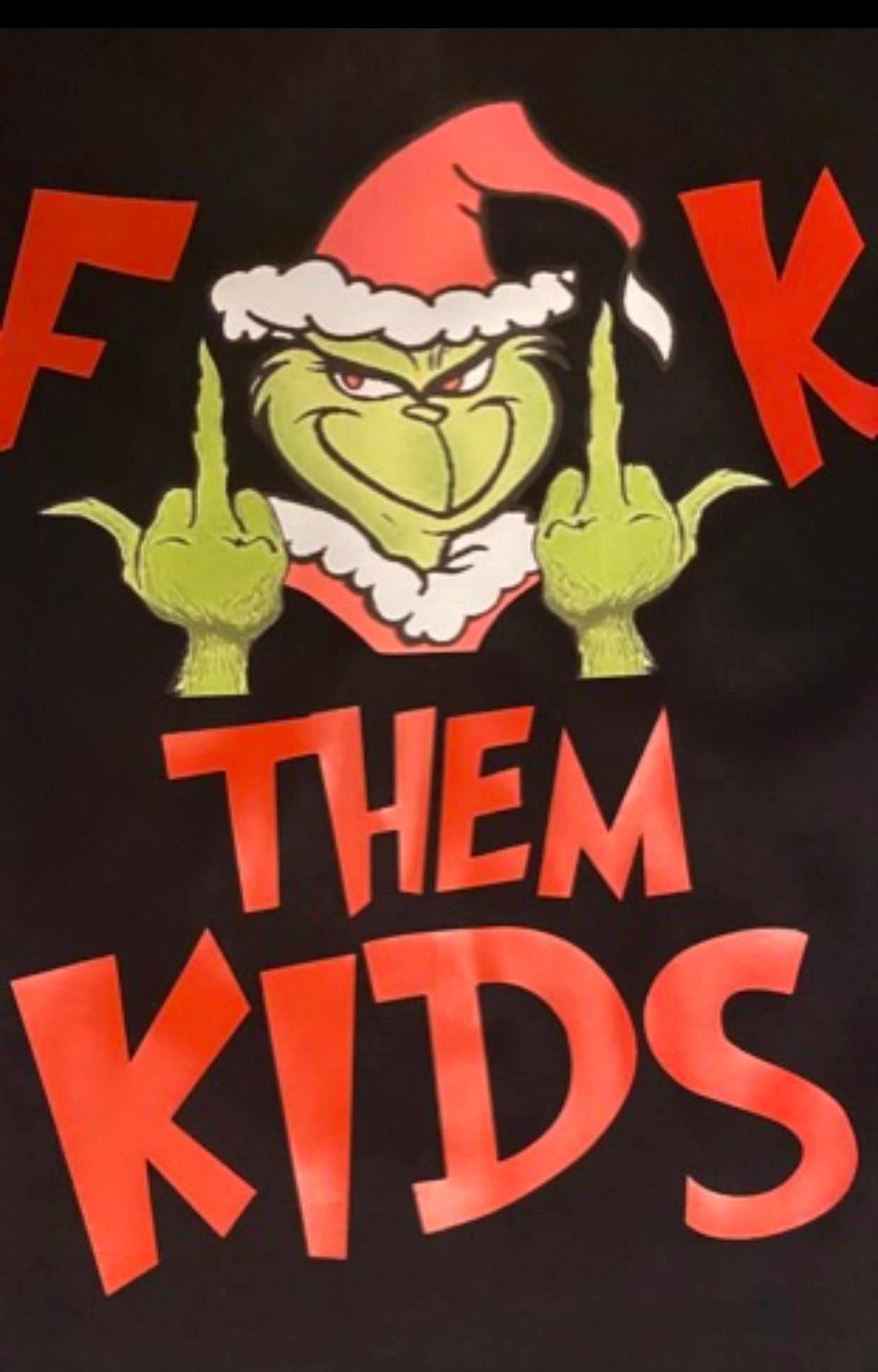 Grouch Tee Christmas Funny Tshirt Fk Them Kids