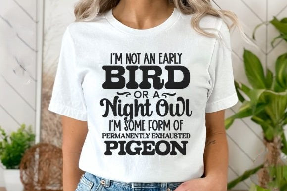 Exhausted Pigeon Tee (up to 5X) 7.11.25