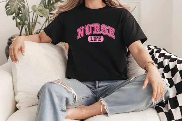 Nurse Life Varsity Tee (up to 5X) 5.6.25