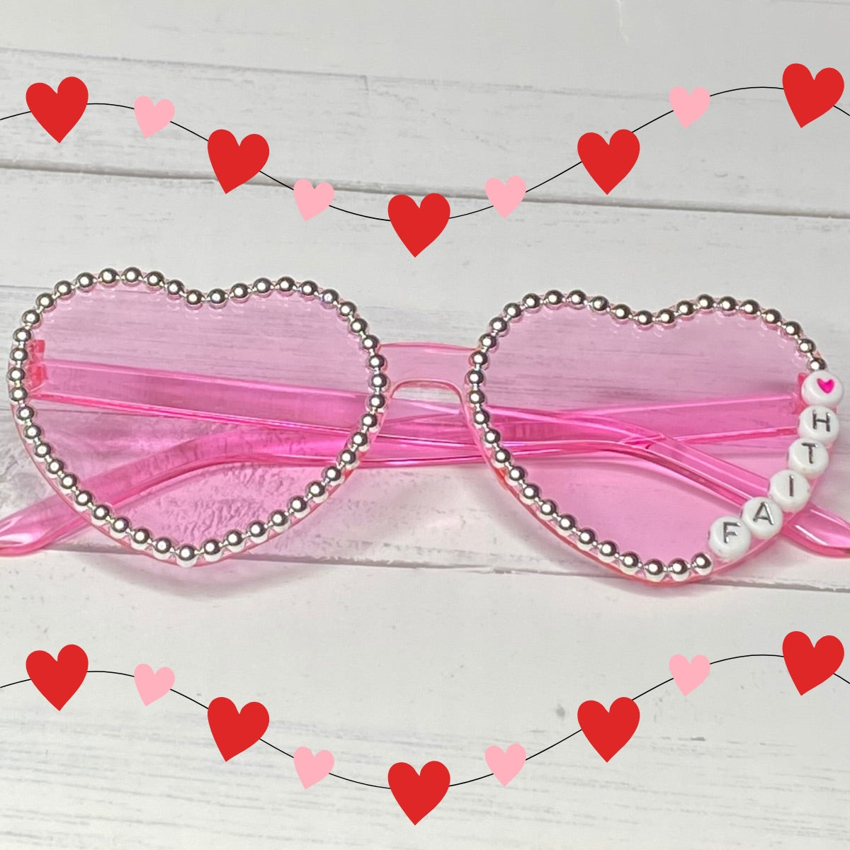 Heart Valentine’s Day Sunglasses Personalized Sunnies