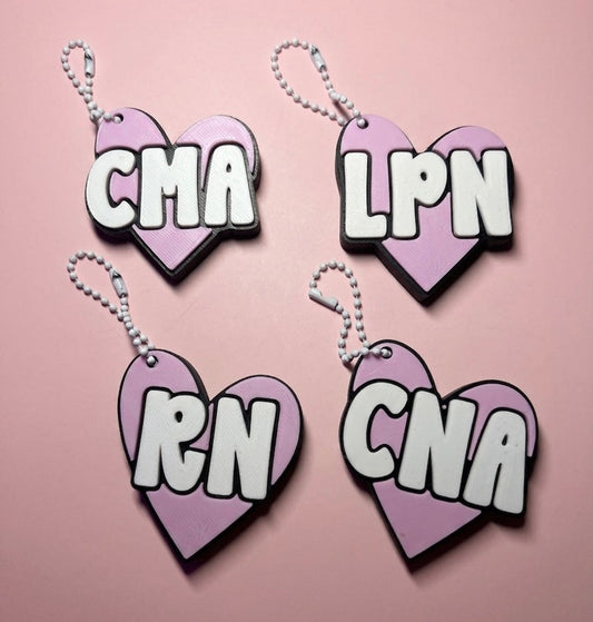Heart Medical Abbreviation Can Popper Keychain