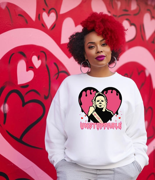 Unstoppable Love Valentine Sweatshirt (up to 5X) 2024 Valentine’s Day