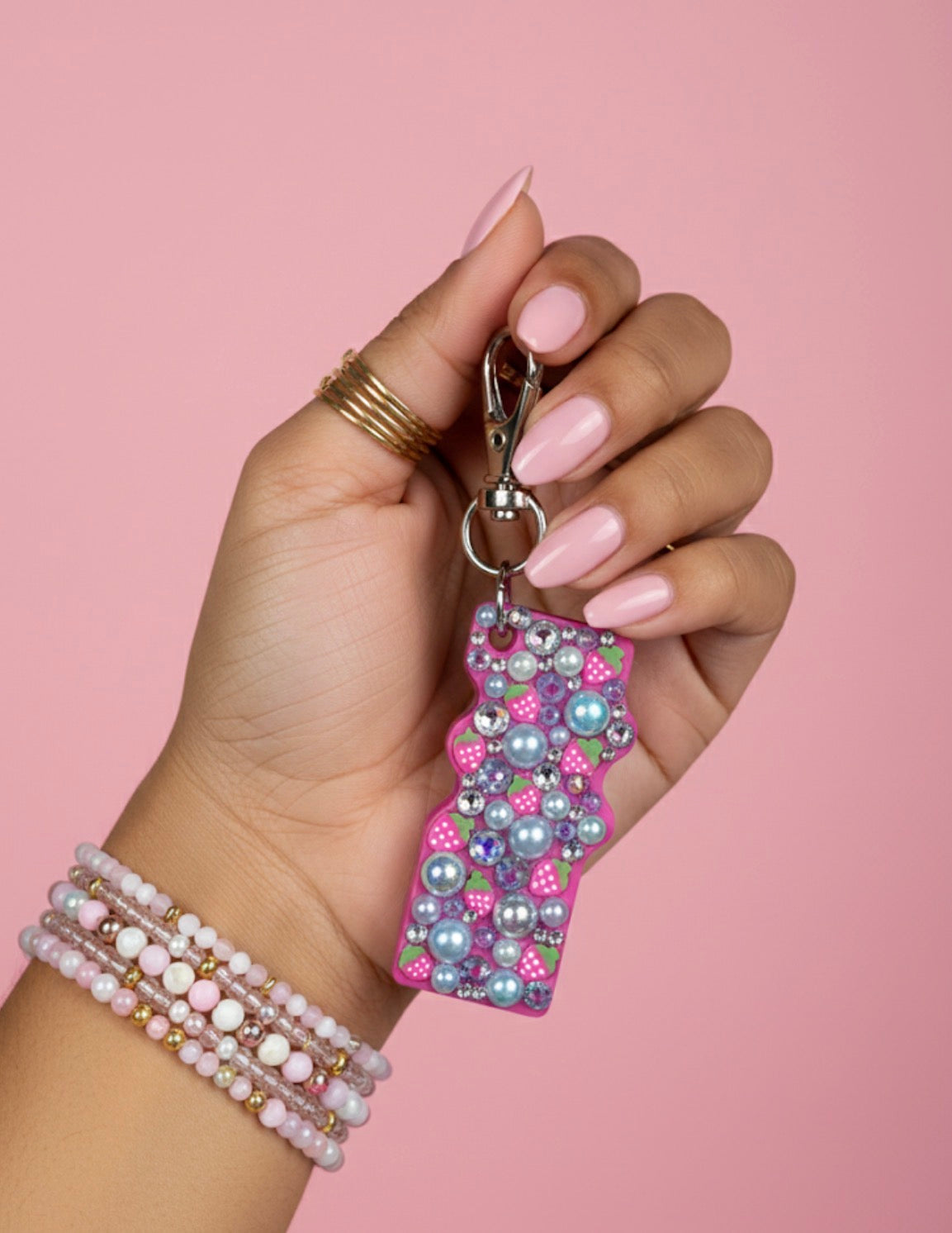 Flavor Inspo Blingy Nail Saver Can Popper Keychain
