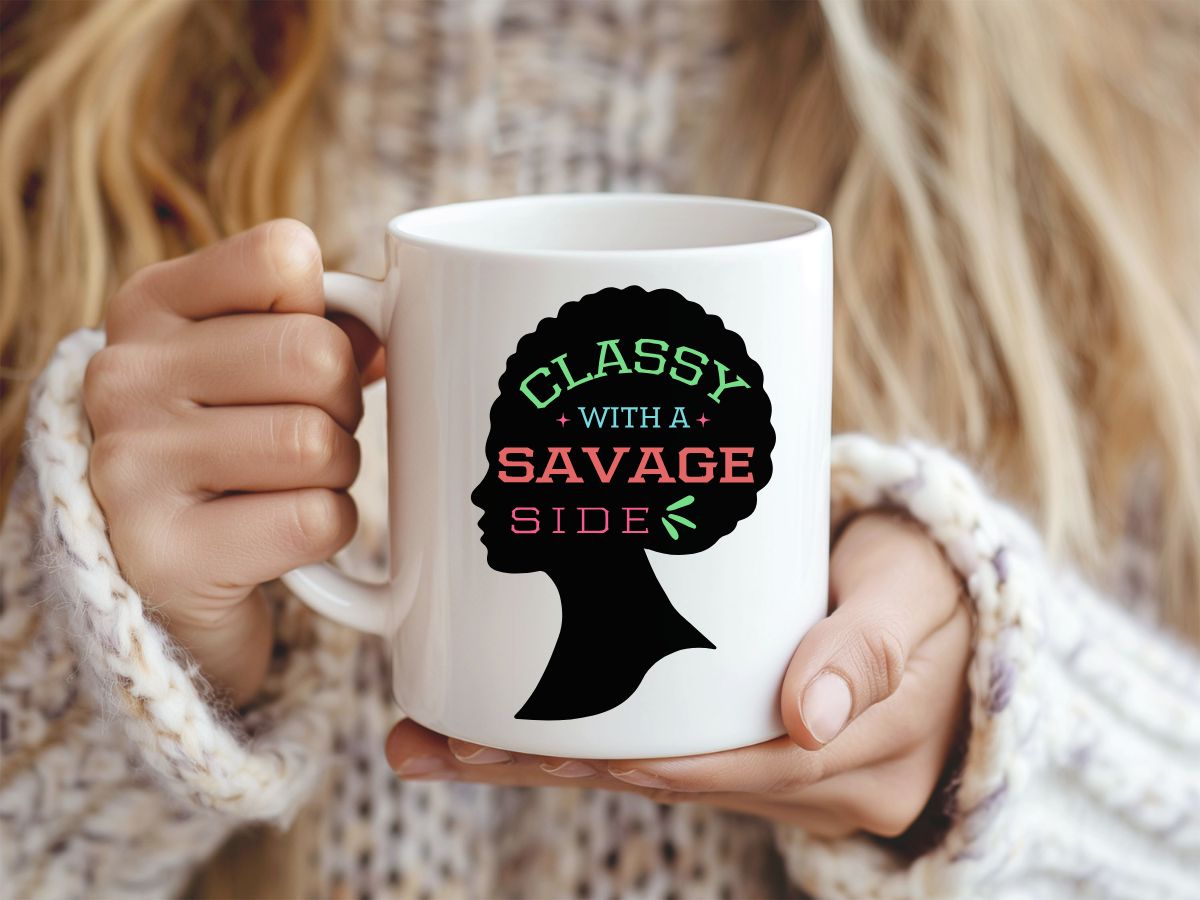 Ceramic Mug Savage Side Sarcastic Cup 11 or 15 oz w/FREE GIFT BOX!