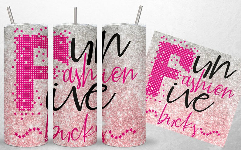 Fun Fashion Bling Lady Tumbler