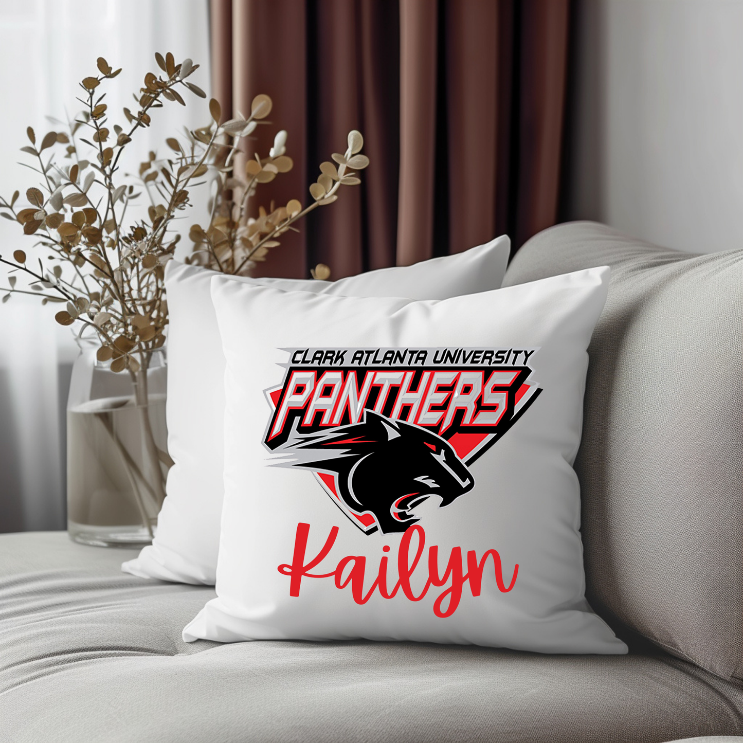College University Logo Personalized Keepsake Pillow Cover (Pillow Insert Add-On Available)