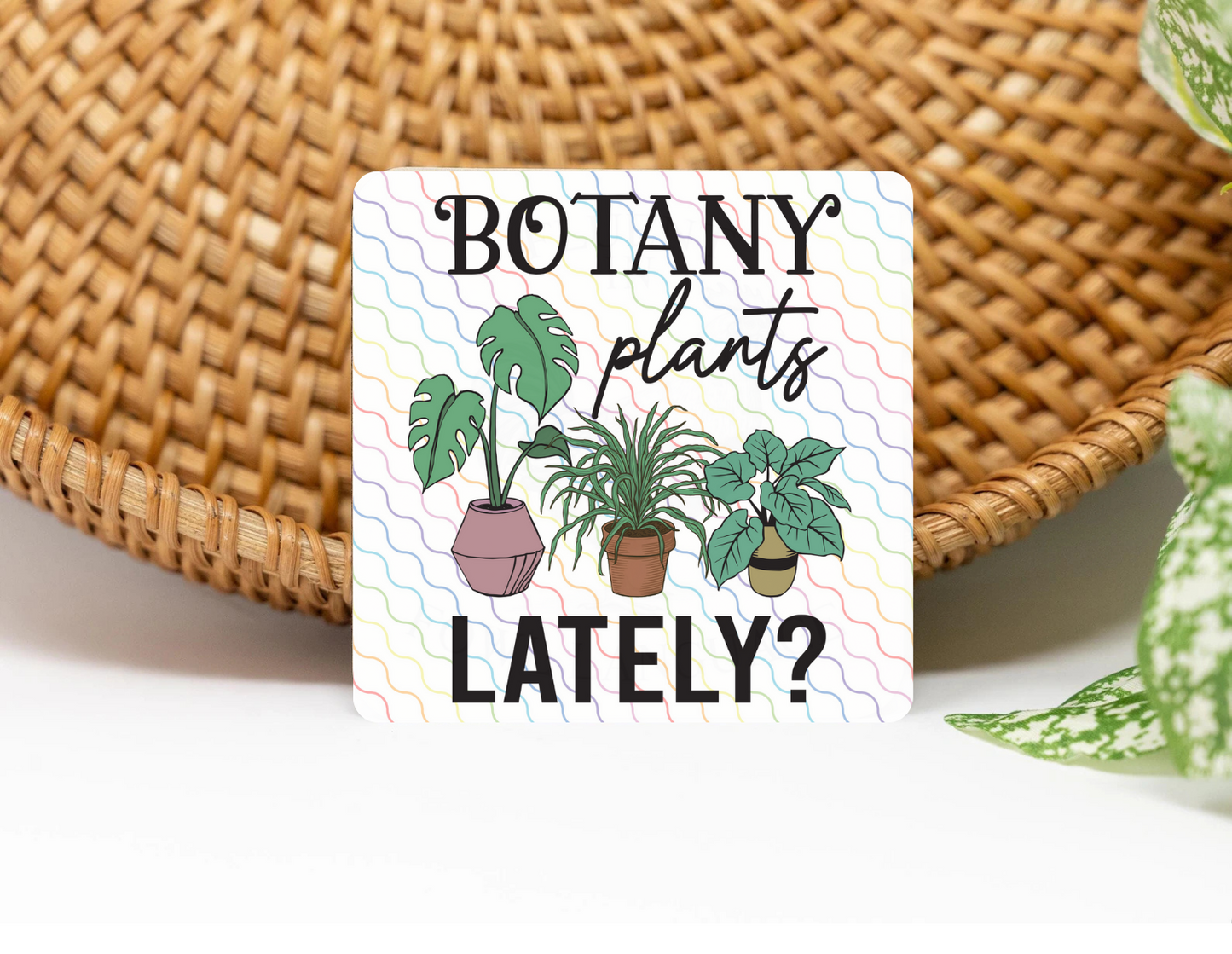Botany Plants? 3x3 Flat Fridge Magnet, Locker Magnet