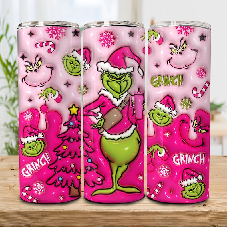 Pink Grinchmas Tumbler