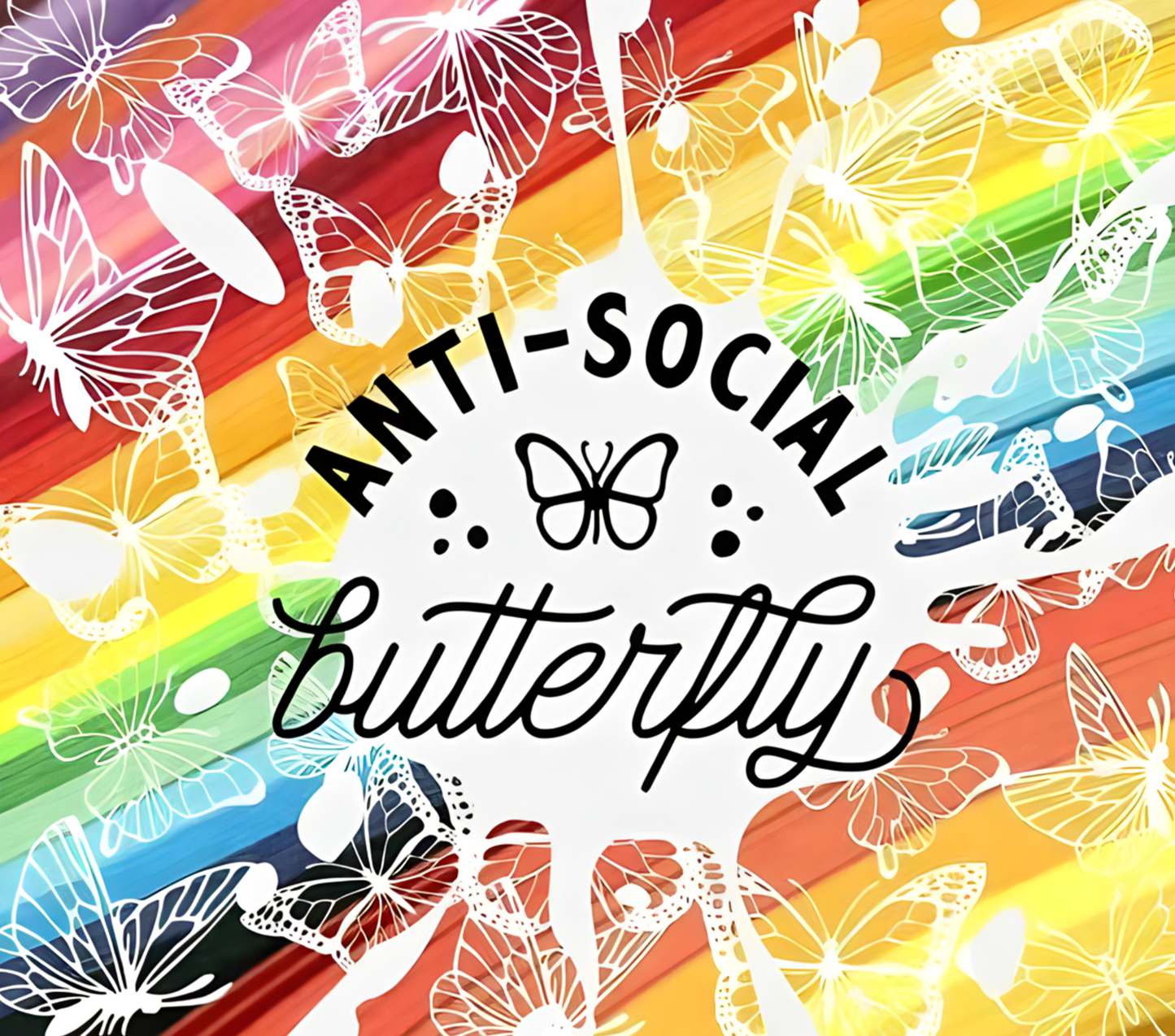 Anti-Social Butterfly Tumbler