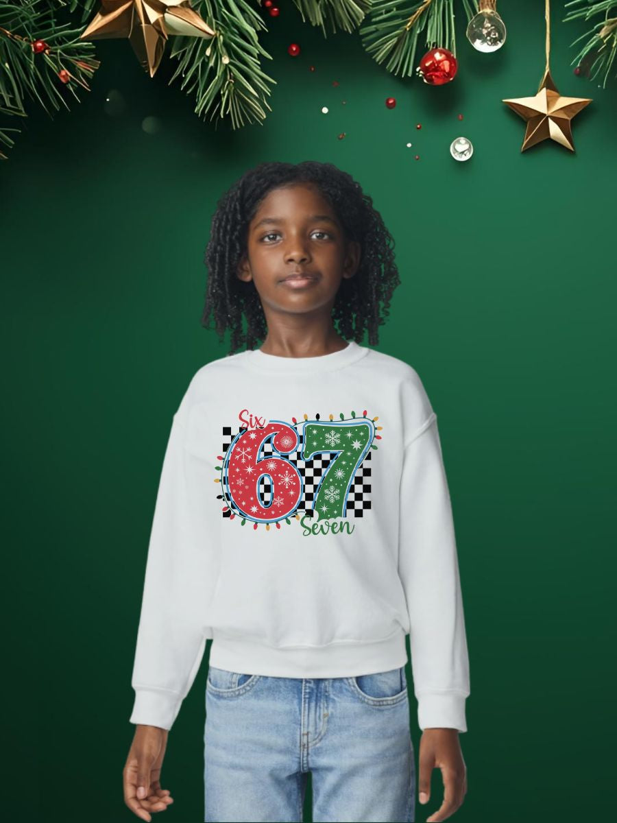 Christmas 6 7 Kids Tee or Sweatshirt