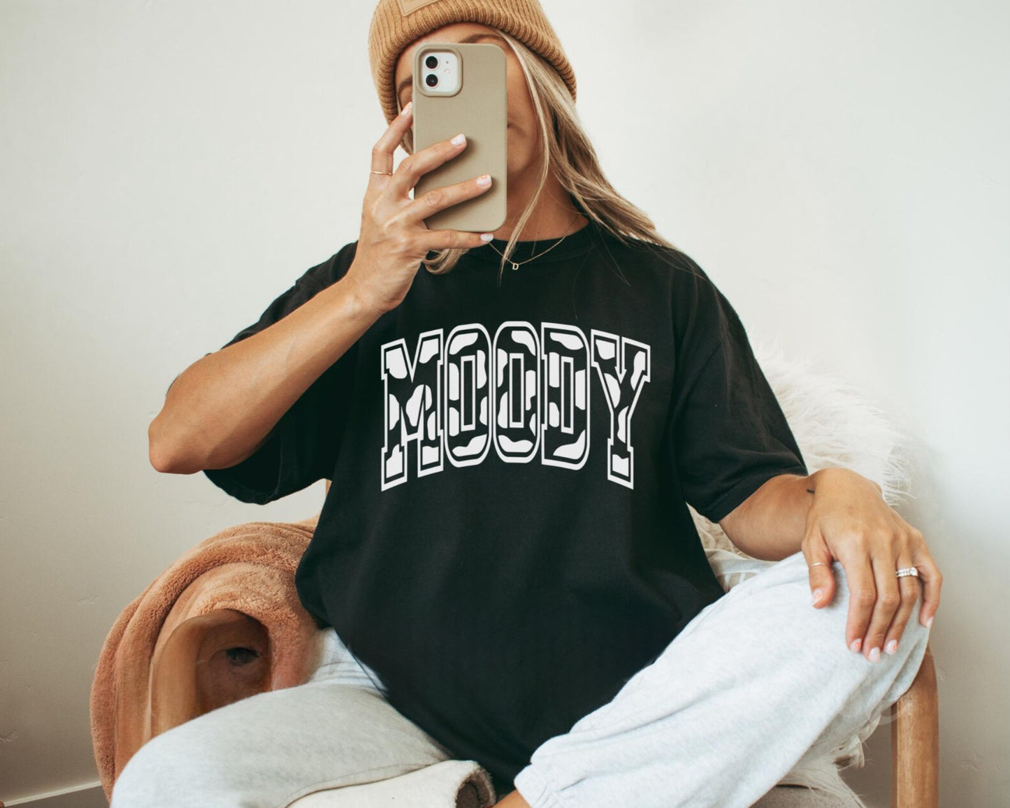 Moody Cow Print Tee 1.12.25