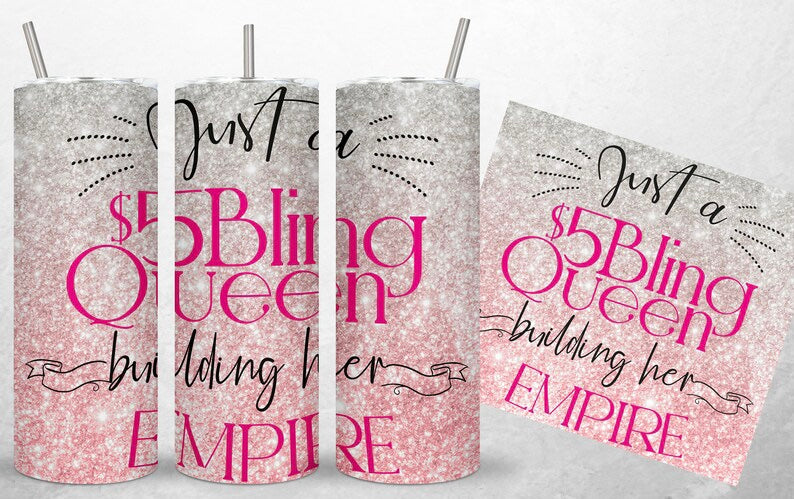 Building Her Empire Bling Lady Tumbler