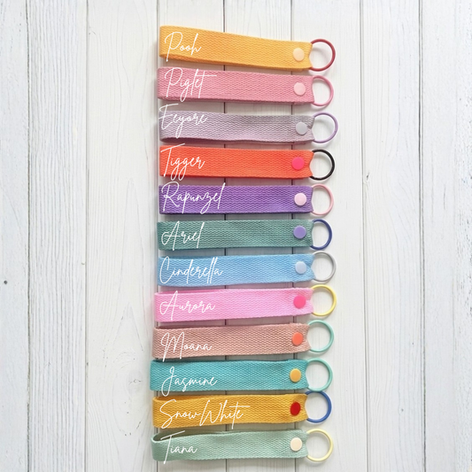 Personalized Cotton Wristlet Keychain