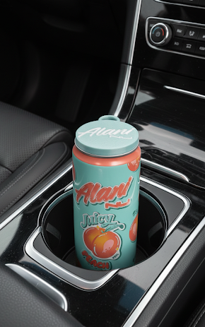 Pink Slush Flavor Inspo Blingy Nail Saver Can Popper/Lid Combo Keychain