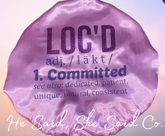 Designed Large Satin Bonnet (Locs/Melanin)