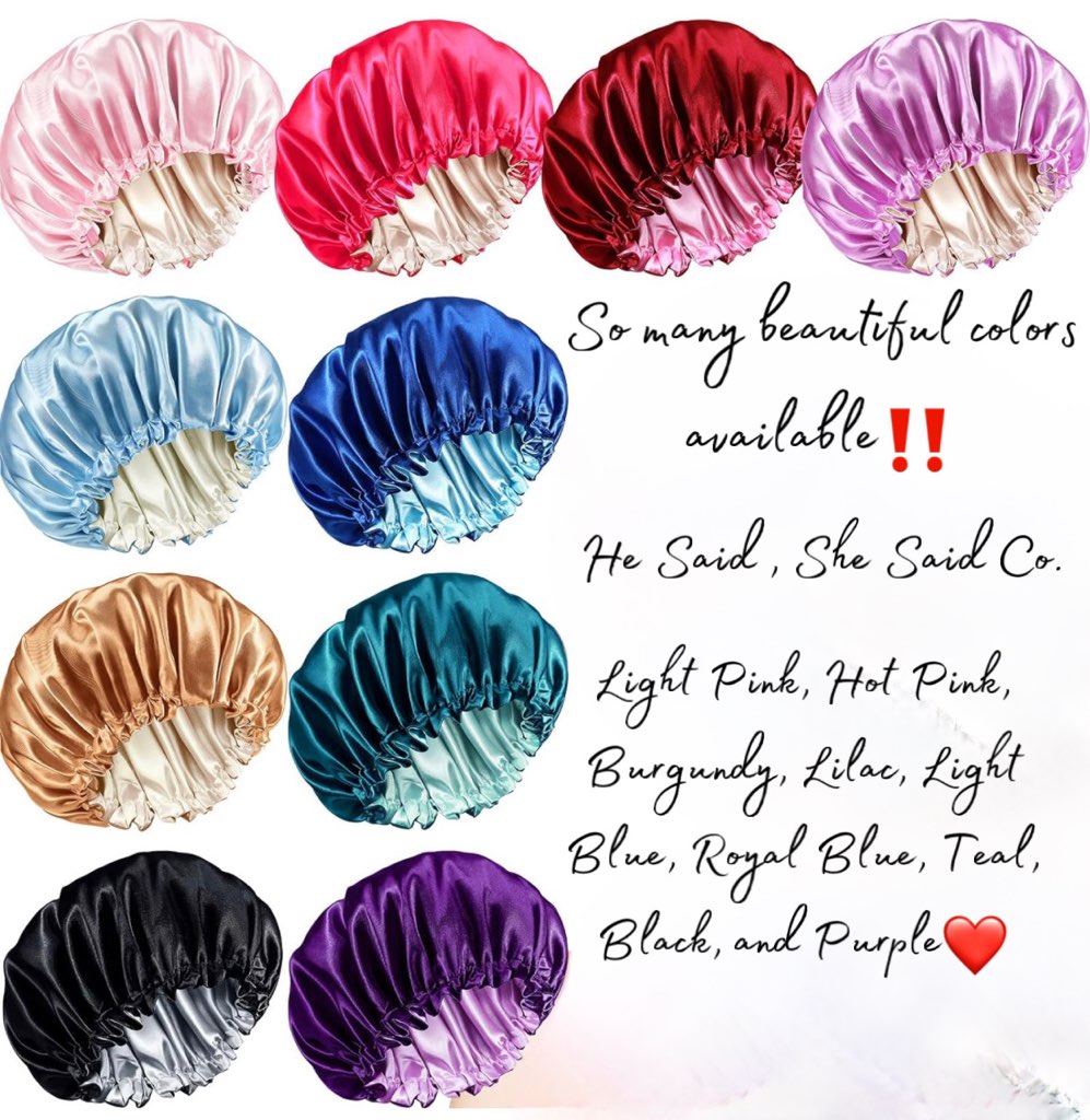 Designed Large Satin Bonnet (Queen Ish)