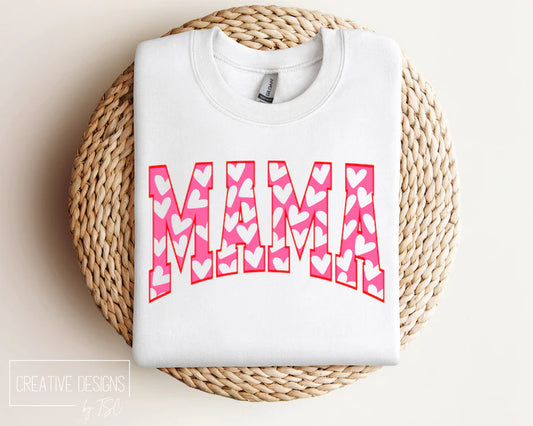 MAMA Hearts Varsity Tee 2.6.24