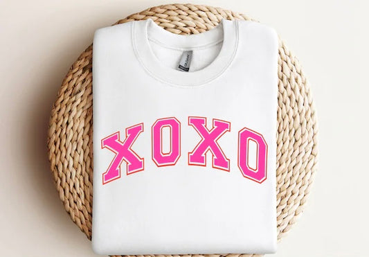 XOXO Pink Varsity Tee 2.6.24