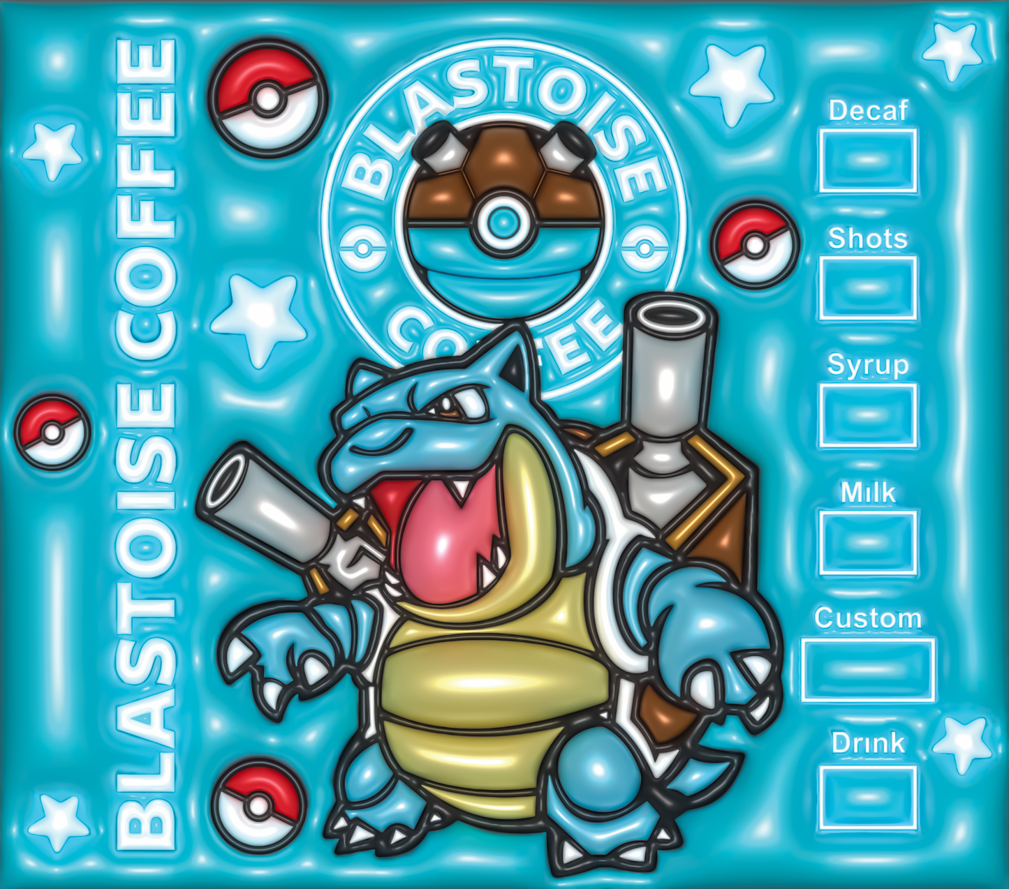 Pokemon Tumbler-Inflated Blastoise