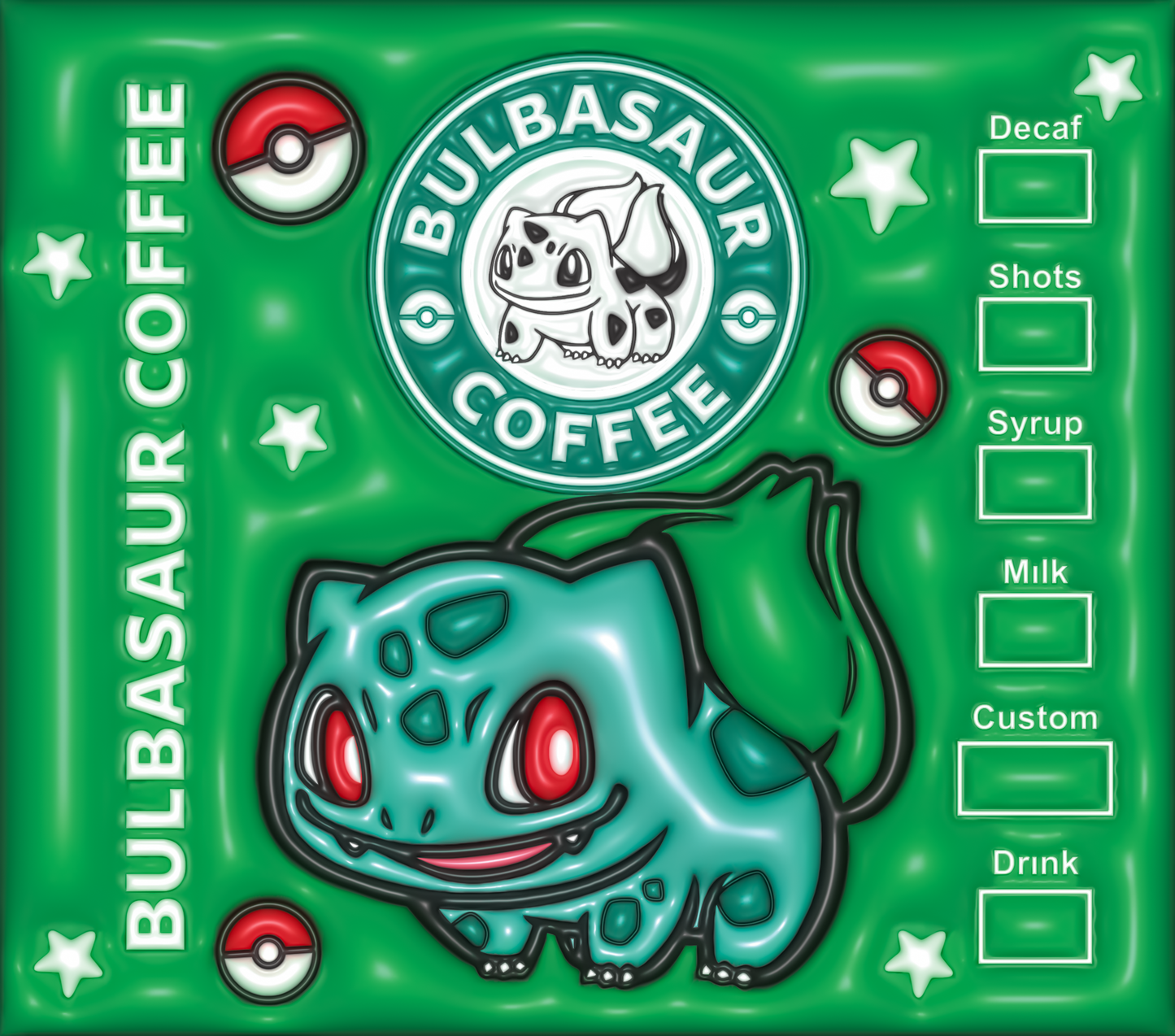 Pokemon Tumbler-Inflated Bulbasaur